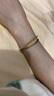 六福珠寶足金簡(jiǎn)約圓珠黃金手鏈女款計價(jià)B01TBGB0072 2.07克(含工費317元) 砂面中版 曬單實(shí)拍圖