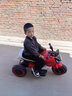 慧奧童兒童電動(dòng)車(chē)四輪汽車(chē)小孩遙控玩具車(chē)可坐雙人充電搖擺男女寶寶童車(chē) 豪華紅四驅+12V12A大電+皮座+軟輪 手機藍牙+遙控搖擺+音樂(lè )燈光 曬單實(shí)拍圖