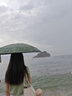 左都（ZUODU）太陽(yáng)傘防曬防紫外線超輕小巧便攜防曬女黑膠晴雨兩用口袋遮陽(yáng)傘 【墨玉綠-布套款】燙金愛(ài)心傘面+超強(qiáng)復(fù)合防曬面料 曬單實(shí)拍圖