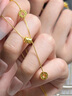 卡地金黃金項(xiàng)鏈女款 足金999小蠻腰套鏈5G工藝轉(zhuǎn)運(yùn)珠鎖骨鏈送禮女友老婆 7.11克 約42+3cm長(zhǎng) 曬單實(shí)拍圖