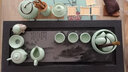 茶錦記 影雕整塊烏金石茶盤大號石頭排水辦公茶具家用茶臺 世外桃源 120*60*3cm單茶盤（需定做） 曬單實拍圖