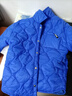 皮爾卡丹（pierre cardin）外套男童棉服舒適休閑韓版夾棉外套秋冬裝外穿純色兒童輕薄棉衣潮 藍色 140 曬單實(shí)拍圖