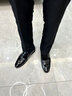 老爺車(chē)（WECKER）春夏男士皮鞋真皮增高鞋正裝德比鞋尖頭亮皮鞋男新郎結(jié)婚鞋涼皮鞋 982718黑色[平跟單鞋款] 37 曬單實(shí)拍圖