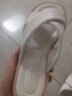 萊爾斯丹夏季新款時(shí)尚休閑舒適交叉帶平底平跟一字拖涼拖外穿女鞋12801 白色 WTK  37 曬單實(shí)拍圖