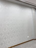 欣飾（CinSe）刺繡歐式墻布無(wú)縫全屋客廳電視背景墻防水防潮壁布臥室無(wú)甲醛 05-湖綠色 曬單實(shí)拍圖