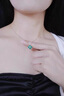 奢萊斯勒奢侈飾品【七夕情人節禮物】四葉草項鏈女生日紀念日禮物送女友 18孔雀石項鏈 品牌禮盒+順豐 曬單實(shí)拍圖
