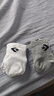 Converse 匡威男女童中筒短襪3雙裝3A抗菌舒適透氣兒童四季彈力運動襪子 正黑色 3雙 7-9歲 【建議腳長20-22cm】 曬單實拍圖