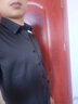 羅蒙（ROMON）休閑襯衫男長(cháng)袖秋季免燙商務(wù)黑襯衣男士職業(yè)正裝白襯衫男裝中青年 白色 +黑色 2件裝 M 建議100-115斤 曬單實(shí)拍圖