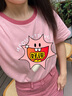 百圖betu女裝夏新款襯衫法式浪漫方領(lǐng)水彩暈染繡花襯衫女2306T26 粉紅 L 曬單實(shí)拍圖