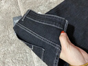 花花公子（PLAYBOY）牛仔褲男款春夏季新款彈力修身小腳褲男士潮流休閑高端黑色直筒褲 黑色 X-3071HH902 31 曬單實(shí)拍圖