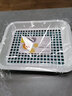 茶花（CHAHUA）雙層塑料茶盤(pán)茶具茶托盤(pán)泡功夫茶盤(pán)瀝水家用茶臺(tái)日式小茶水盤(pán) 藍(lán)色_大號(hào)1只_ 1只 曬單實(shí)拍圖