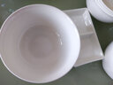 瓷秀源（cixiuyuan） 陶瓷味碟醬油碟調味碟創(chuàng  )意小碟子中式火鍋酒店小菜調料碟醬料碟 2格方形味碟 12cm 曬單實(shí)拍圖