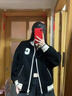 伊琦蕾內(nèi)里銀狐絨外套女裝2025秋冬新款高檔寬松加絨加厚棒球服開衫上衣 黑色[]內(nèi)里銀狐絨 加絨 L [建議120-140斤] 曬單實拍圖