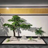 豐庭仿真迎客松樹室內(nèi)綠植景觀大型假松樹玄關(guān)樓梯下樓梯間裝飾造景 （迎客松）套餐1 （1.2高1.8長） 曬單實拍圖