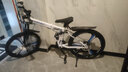 鳳凰（Phoenix）可折疊山地車(chē)自行車(chē)男士女士成人學(xué)生減震變速單車(chē)越野青少年單車(chē) 白藍色-三刀輪 適合145-175CM 24英寸 24速頂配版-定位指撥 曬單實(shí)拍圖
