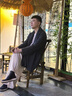 皮爾卡丹中國風棉麻唐裝復古開衫外套秋季男士中式亞麻禪修服古裝漢服披風 深灰色 3XL 曬單實拍圖