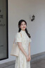 唐菓蜜新中式連衣裙女夏2025新款女裝氣質(zhì)日常改良國風(fēng)少女旗袍裙子夏天 綠色 M 曬單實(shí)拍圖