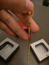 周大福 十字鏈素鏈黃金項(xiàng)鏈(工費(fèi)180)45cm約3.35gEOF1137七夕禮物 曬單實(shí)拍圖