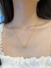 老鳳祥浪漫莫比烏斯雙環(huán)黃金鋯石項鏈足金套鏈送女友老婆七夕節(jié)生日禮物 黃金莫比烏斯鋯石項鏈(約2g) 曬單實拍圖