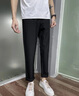 gxmy商務(wù)休閑褲男春夏季薄款韓版長(cháng)褲子男士潮流彈力直筒褲寬松西裝褲 1063黑色+1063淺灰 XL 【建議120-140斤】 曬單實(shí)拍圖