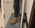 COZY STEPS可至女士秋冬時尚羊卷毛外翻短靴羊皮毛一體雪地靴 椰殼棕 36 曬單實拍圖
