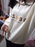 素織錦衛(wèi)衣女2025新款春夏女裝穿搭長袖外套女polo領(lǐng)上衣百搭秋裝衣服 POLO領(lǐng)拉鏈衛(wèi)衣外套【米白色】M 曬單實(shí)拍圖