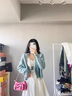 瑞秋兒針織連衣裙女秋冬季新款女裝炸街減齡洋氣淑女氣質(zhì)休閑褲兩件套裝 毛衣+褲子 S 曬單實拍圖