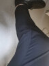 花花公子（PLAYBOY）休闲裤男薄款商务休闲直筒西装裤弹力男装长裤子 黑色薄款 32 实拍图