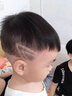 奧克斯（AUX） 雕刻推剪剃頭理發(fā)器電動(dòng)理發(fā)推子油頭推剪剃光頭神器成人電推子刻字修邊留白理發(fā)工具全套 黑色標配【含理發(fā)套裝】 曬單實(shí)拍圖