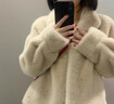 妙奕嘉毛毛外套女冬季衣服女裝女士棉服2024年新款高級感棉襖冬裝小個(gè)子 軟糯毛毛杏色外套 L 【建議120-140斤】 曬單實(shí)拍圖