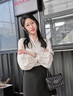 紀詩哲輕奢品牌包包女包單肩女士斜挎真皮送女友老婆生日七夕情人節(jié)禮物 黑色 小包禮盒裝 曬單實拍圖