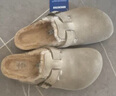 BIRKENSTOCK勃肯德國進(jìn)口新品男女款絨面Boston shearling毛毛鞋 沙色窄版1028299 37 曬單實(shí)拍圖