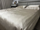 枕水人家重磅25姆米北歐風(fēng)真絲四件套床單被套雙面100%桑蠶絲綢床上用品 夢(mèng)瀾秋波 山河玉 200X230(CM) 曬單實(shí)拍圖