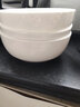 瓷秀源（cixiuyuan） 純白骨瓷碗家用陶瓷碗簡約韓式碗餐具米飯碗面碗沙拉碗甜品碗 5.5英寸韓碗6個 曬單實拍圖