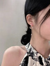 栢啟歆流蘇耳環(huán)耳夾女高級設計感銀針耳釘小眾氣質(zhì)時尚百搭耳飾520 愛心水晶流蘇【耳夾款】 曬單實拍圖