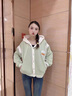 莫代爾棒球服外套女2025春秋冬新款加絨加厚初高中學(xué)生寬松百搭保暖上衣 淺綠色-加厚 加絨 L 100-120斤 曬單實拍圖