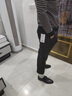 唐號(hào)西褲男西裝褲男士九分商務(wù)休閑正裝高級(jí)垂墜感秋冬小西服男款褲子 黑色 29 曬單實(shí)拍圖