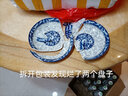 拓進景德鎮(zhèn)藍青花瓷10人用碗碟套裝飯碗菜盤湯碗簡約中式組合可微波 藍青花 45件 曬單實拍圖