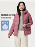 坦博爾羽絨服女短款秋冬連帽寬松保暖女士外套厚TBF510356J 粉黛紅 165  曬單實(shí)拍圖