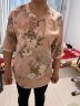 俞兆林（YUZHAOLIN）中老年女装夏款雪纺小衫妈妈装春装T恤时尚20经典款式 绿色 3XL (120-135斤) 实拍图