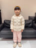 班喜迪兒童羽絨褲冬裝2025新款男童三防褲子女童加厚保暖休閑褲寶寶冬季 粉色 120 cm 曬單實(shí)拍圖