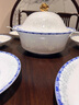 康普詩(shī)中式高溫釉下彩青花瓷餐具景德鎮(zhèn)感碗碟套裝家用喬遷 高溫釉下彩青花牡丹纏枝 56頭 曬單實(shí)拍圖