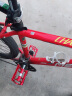 洛克兄弟山地自行车铝合金三培林脚踏轻量公路车轴承脚蹬踏板骑行 410款红色 4培林 实拍图