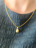 千影珠寶批發黃金項鏈9999足金鏈子女款素金蘋果吊墜真金素鏈套鏈按克 標準黃金 吊墜約1.23-1.4g(含工費35) 曬單實拍圖