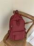 CALWAN KEODH雙肩包女2024新款時(shí)尚書(shū)包初中生大學(xué)生大容量電腦旅行背包高顏值 【酒紅色】實(shí)用高端品牌簡(jiǎn)約休閑通勤旅游小眾百搭 曬單實(shí)拍圖