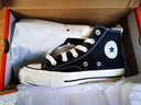 匡威（Converse）童鞋兒童中高幫帆布鞋春夏新款男童1970s經(jīng)典款休閑鞋女孩帆布鞋 黑色2-70S 小童魔術(shù)貼 35 【建議腳長21.5cm】 曬單實(shí)拍圖