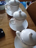 鵬博陶瓷 景德鎮(zhèn)陶瓷茶杯套裝帶蓋碟辦公杯家用陶瓷會議杯定制水杯10只裝 10個金鐘杯,輕薄款【金邊 帶碟】 曬單實拍圖