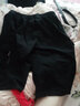 守約賢者夏季薄款純棉運動(dòng)七分褲男士寬松多口袋短褲加肥加 2016黑色 3XL建議體重190-200斤 曬單實(shí)拍圖