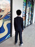 羅蒙男童西裝套裝春秋兒童禮服花童鋼琴演出服 雙排扣深灰色5件套 150 曬單實拍圖