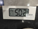 漢時(shí)（Hense）LCD大屏電子時(shí)鐘掛鐘多功能客廳掛墻表桌面臺(tái)鐘鬧鐘掛表 HA88白 曬單實(shí)拍圖